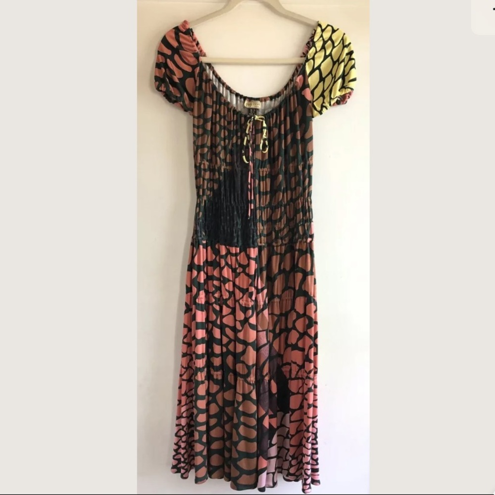 Issa London Silk Jersey Midi Shift Dress Size US 6